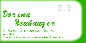 dorina neuhauzer business card